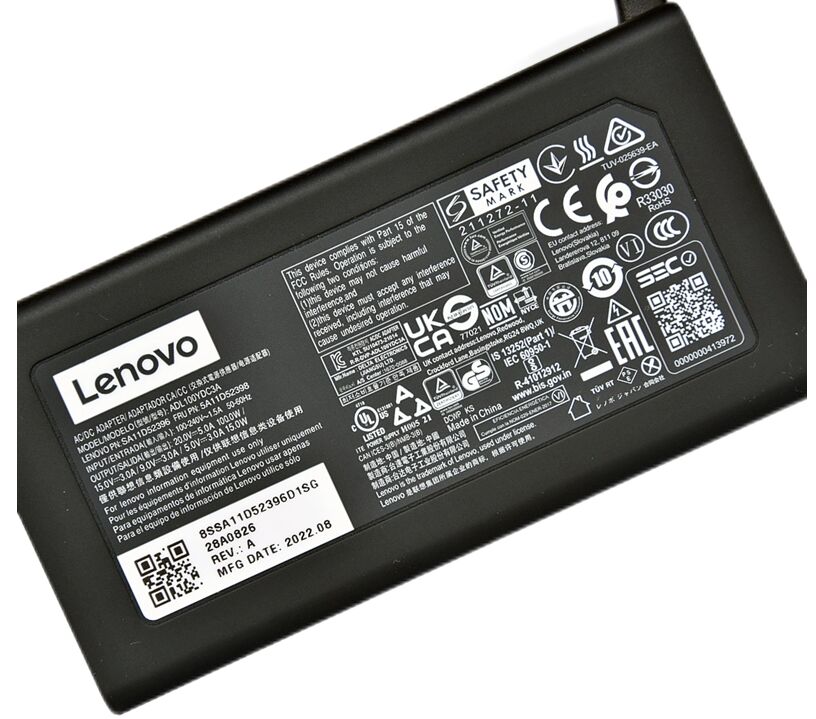 Original 100W USB-C Lenovo ADL100YLC3A Adaptador Cargador + Cable