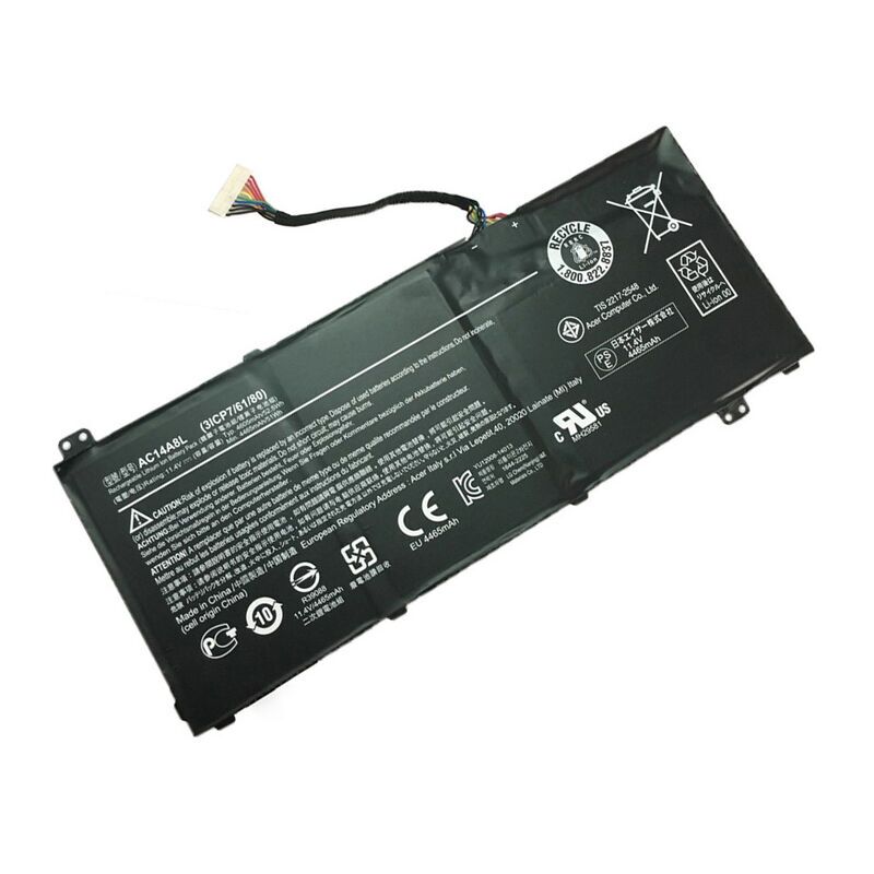 4450mah 52.5Wh Acer AC14A8L Batería 4450mah 52.5Wh Acer AC14A8L Batería