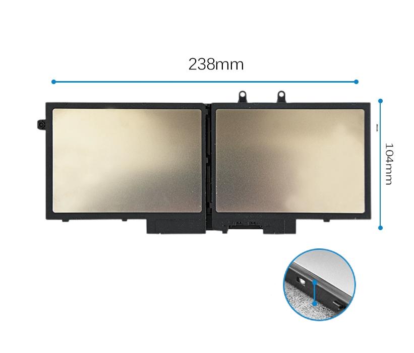 Original 4250mAh 68Wh Dell 3HWPP Batería