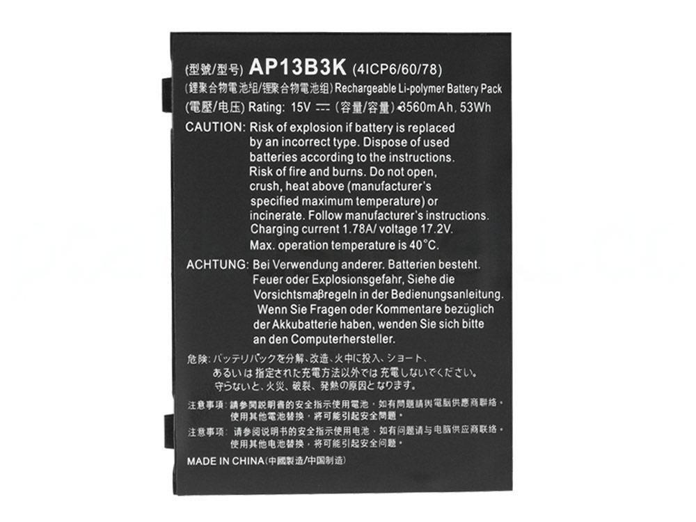 Original Batería Acer Aspire E1-472P-6860 3560mAh 53Wh