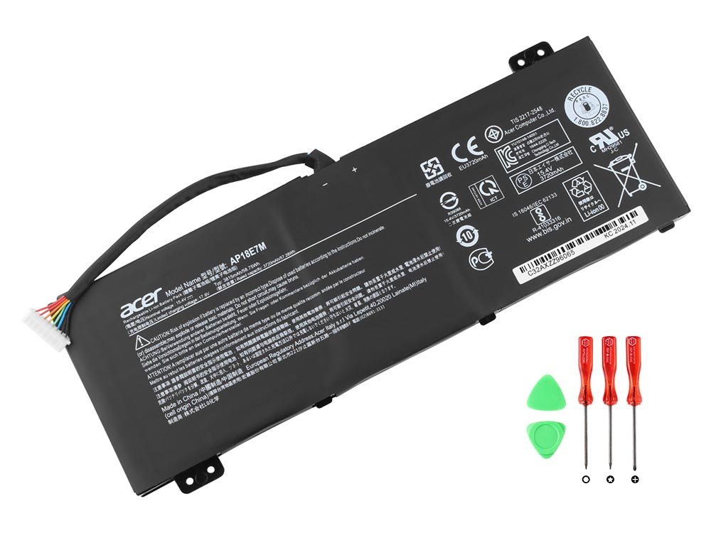 Original 3815mAh 58.75Wh Acer 4ICP4/69/90 AP18E7M Batería Original 3815mAh 58.75Wh Acer 4ICP4/69/90 AP18E7M Batería