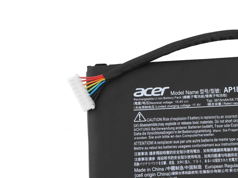 Original 3815mAh 58.75Wh Acer Aspire 7 A715-74G Batería