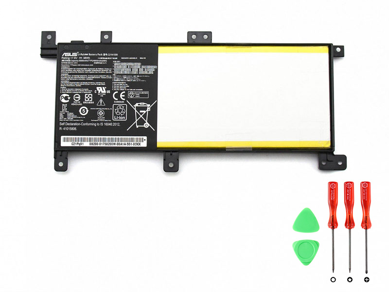 Original 38Wh 5000mAh 2Células Asus 0B200-01750000 Batería