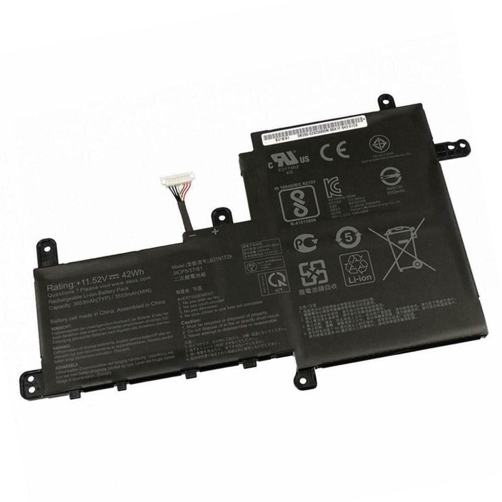 Original 3653mAh 42Wh Asus B31N1729 Batería Original 3653mAh 42Wh Asus B31N1729 Batería