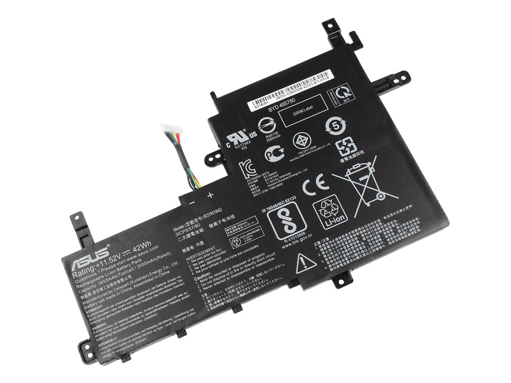Original 3645mAh 42Wh Asus S531FA-BQ007T S531FA-BQ010 Batería Original 3645mAh 42Wh Asus S531FA-BQ007T S531FA-BQ010 Batería