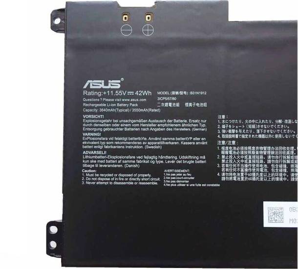 Original 3640mAh 42Wh Asus 0B200-03680200Batería