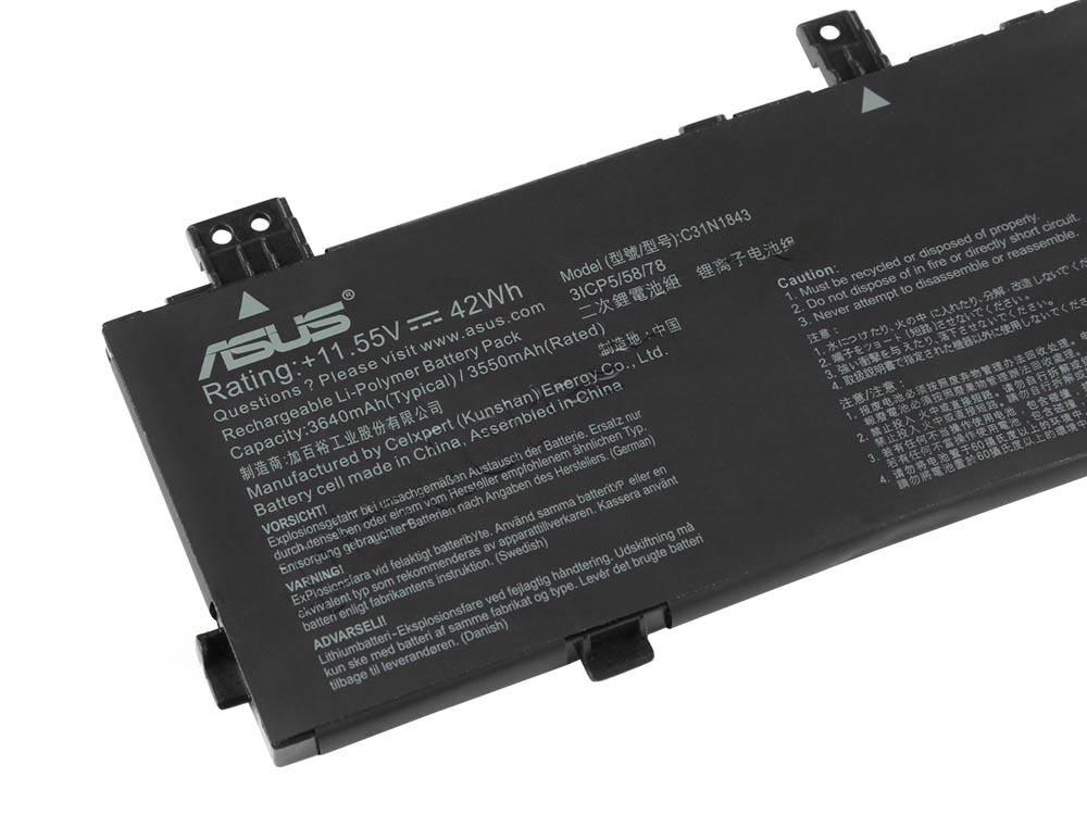 Original 42Wh Asus C31N1843 Batería