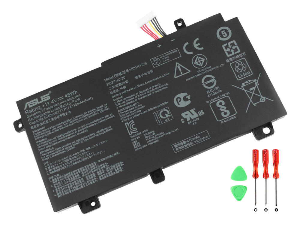 Original 4210mAh 48Wh Asus 0B200-02910000 Batería Original 4210mAh 48Wh Asus 0B200-02910000 Batería