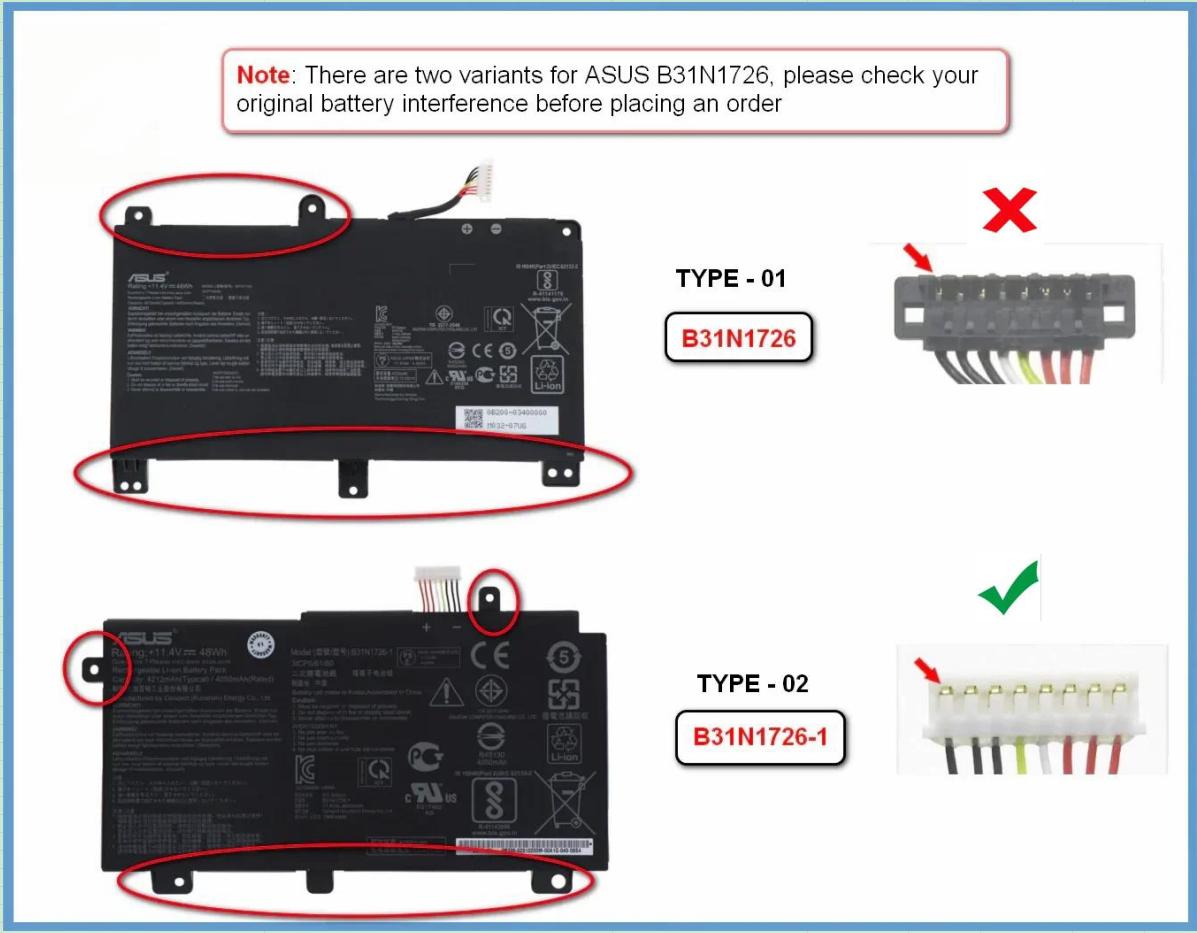 Original 4210mAh 48Wh Asus 0B200-02910000 Batería