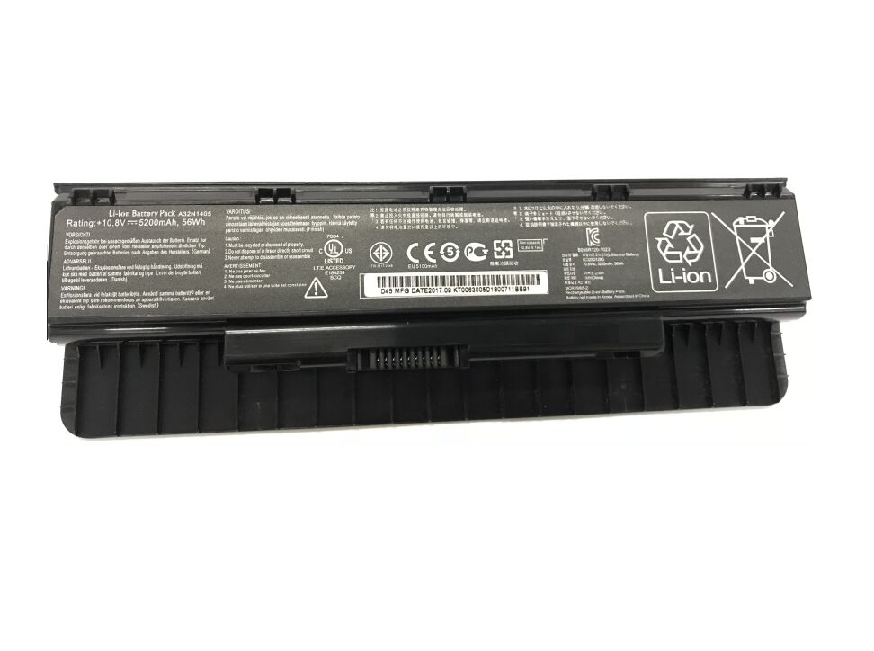 56Whr 5200mAh Asus G551 Serie Batería 56Whr 5200mAh Asus G551 Serie Batería
