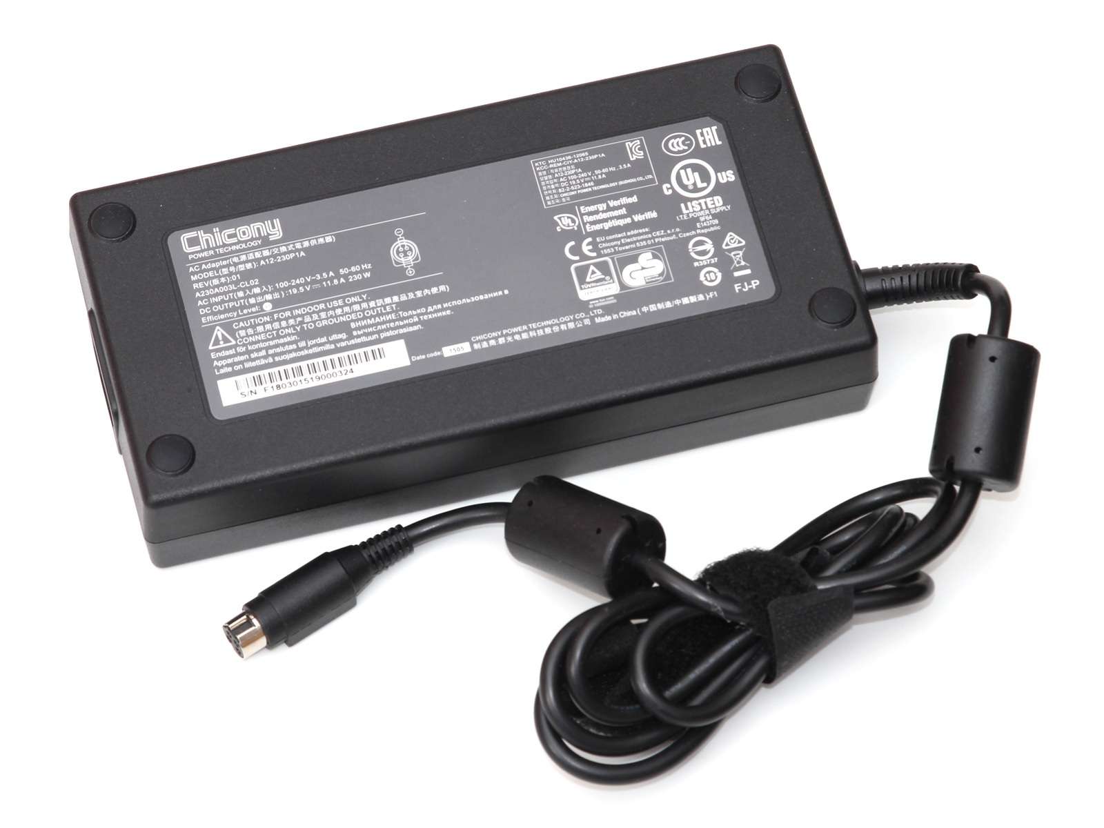 230W Original AC Adaptador Dell Alienware D900 Area-51 MJ-12 M7700 230W Original AC Adaptador Dell Alienware D900 Area-51 MJ-12 M7700