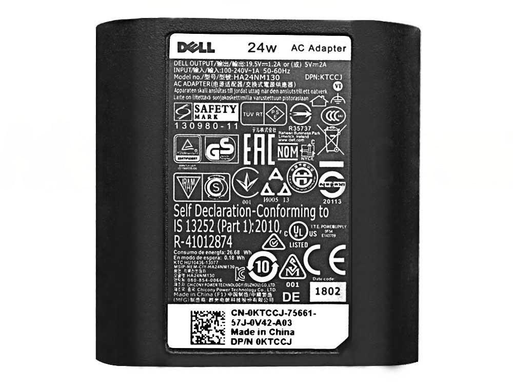 Original 24W Micro USB Dell DA24NM130 DA24NM131 Adaptador Cargador + Cable