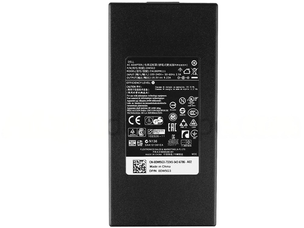 Original 180W Dell 00YC9V AC Adaptador Cargador + Cable