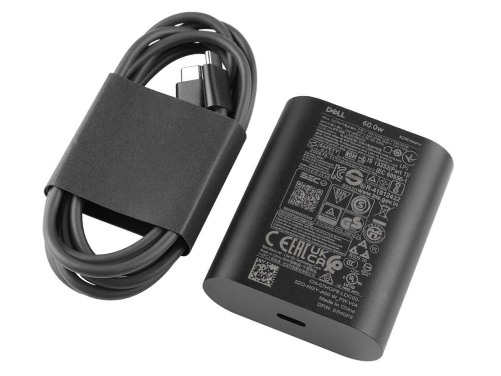 Original 60W USB-C Dell 022JKR 22JKR Adaptador Cargador + Cable Original 60W USB-C Dell 022JKR 22JKR Adaptador Cargador + Cable
