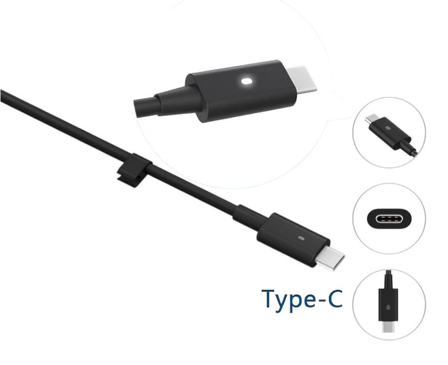 Original 100W USB-C Cargador Dell 14 Premium DA14250 AC Adaptador + Cable