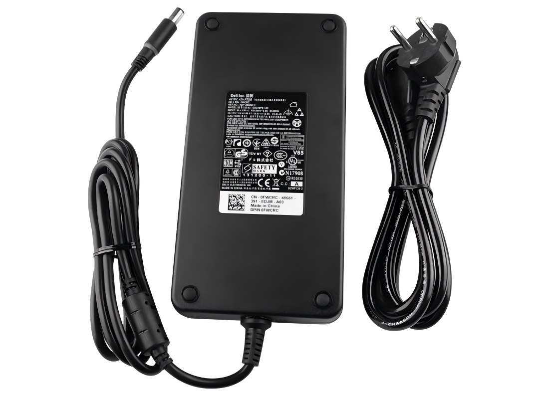 Original 240W Adaptador Cargador Dell Alienware 15 R2 (A15-0221) + Cable Original 240W Adaptador Cargador Dell Alienware 15 R2 (A15-0221) + Cable