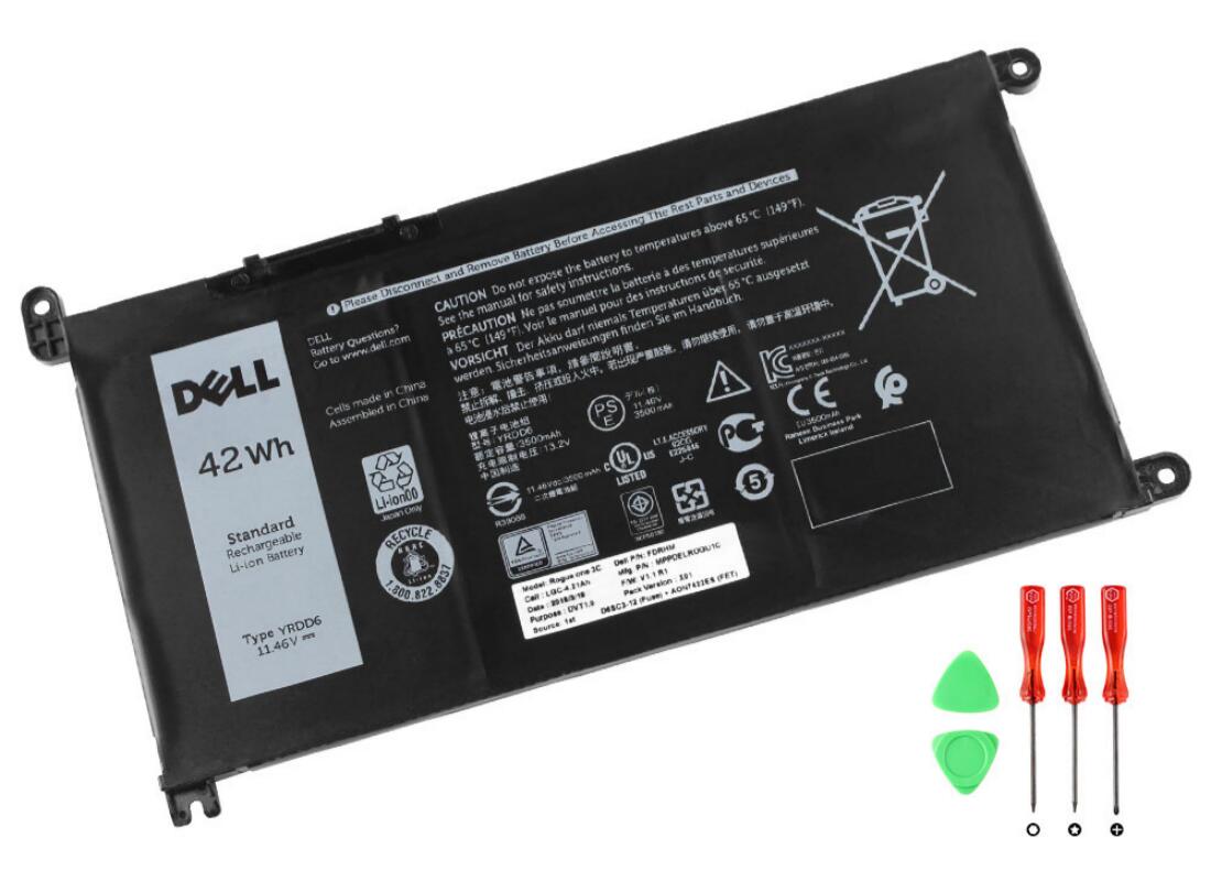 Original 3500mAh 42Wh Dell Inspiron 14 (5485-HRH8C) Batería