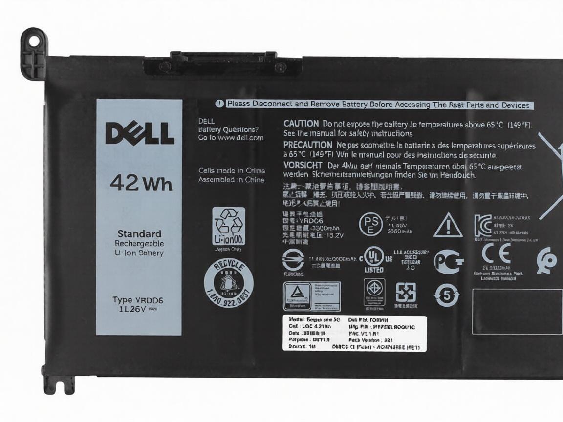 Original 3500mAh 42Wh Dell 0VM732 Batería