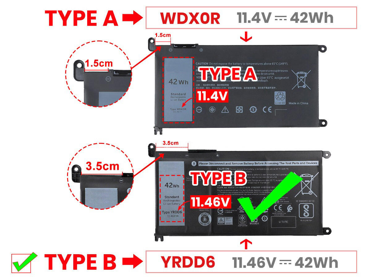 Original 3500mAh 42Wh Dell 0VM732 Batería