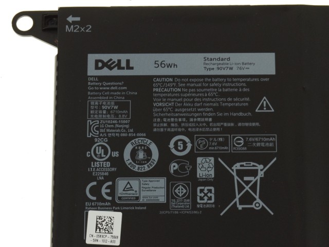 Original 6710mAh 56Wh Dell 5K9CP Batería
