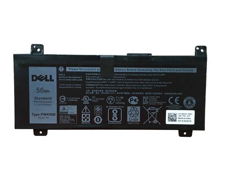 Original 56Wh 4 Cell Batería Dell 063K70 Original 56Wh 4 Cell Batería Dell 063K70