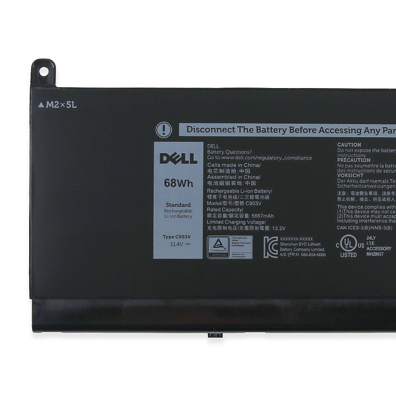 Original 5667mAh 68Wh Dell Precision 7560 Batería