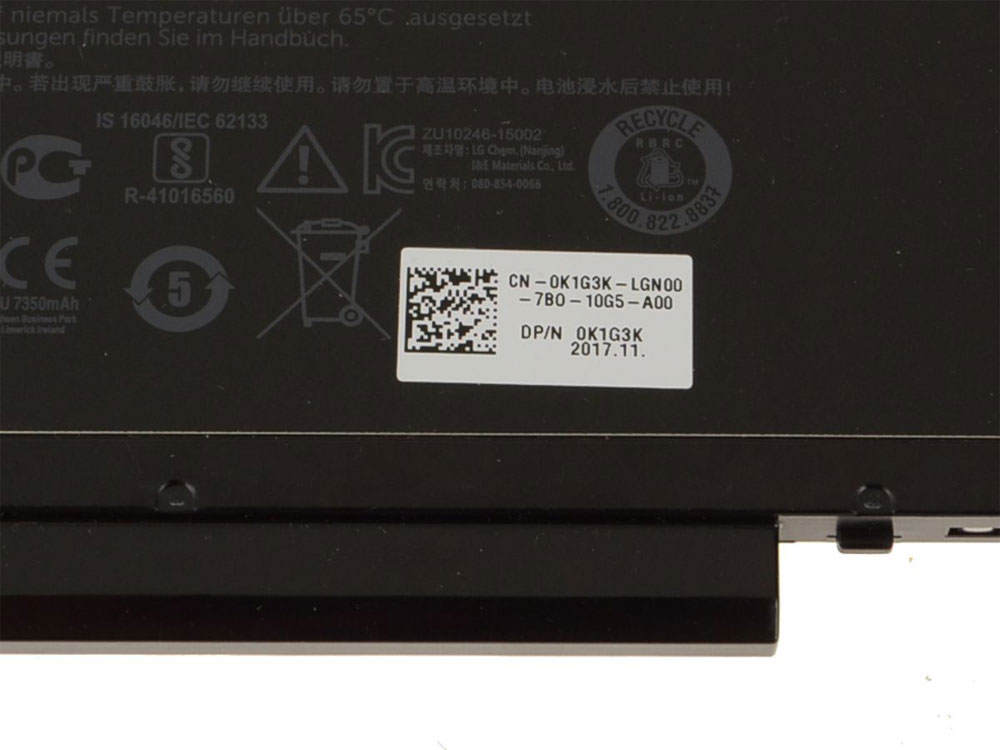 Original 84Wh Dell Latitude E5570-1R7HX Batería