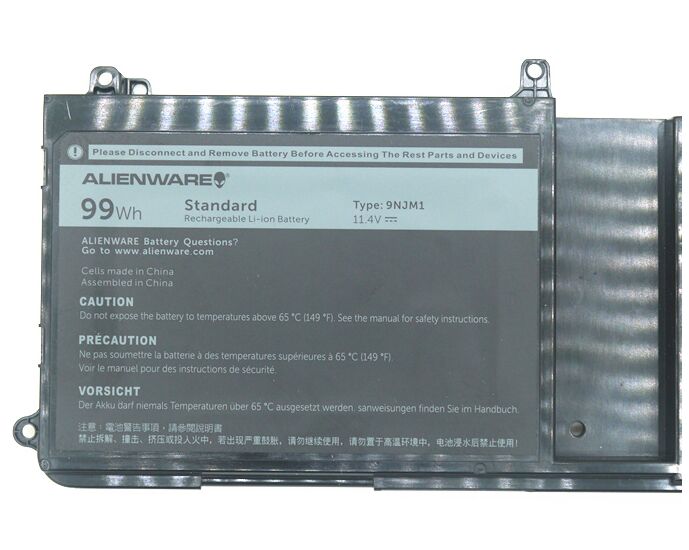 Original 99Wh 8820mAh Dell Alienware 17 R5 P31E002 Batería