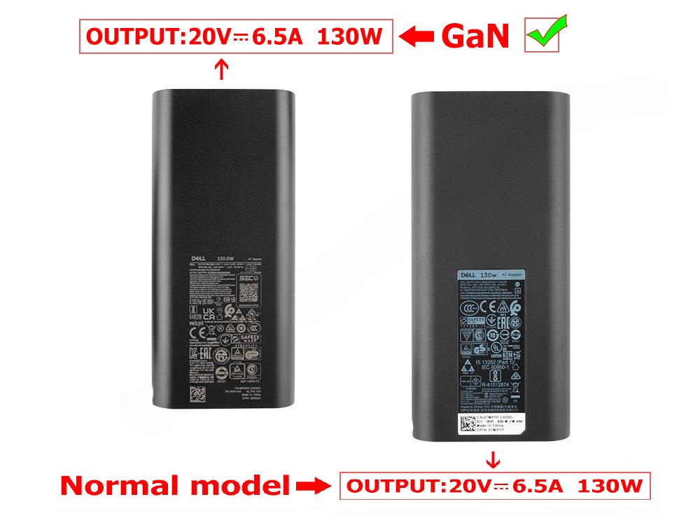Original 130W USB-C Dell Alienware x14 GaN AC Adaptador + Cable