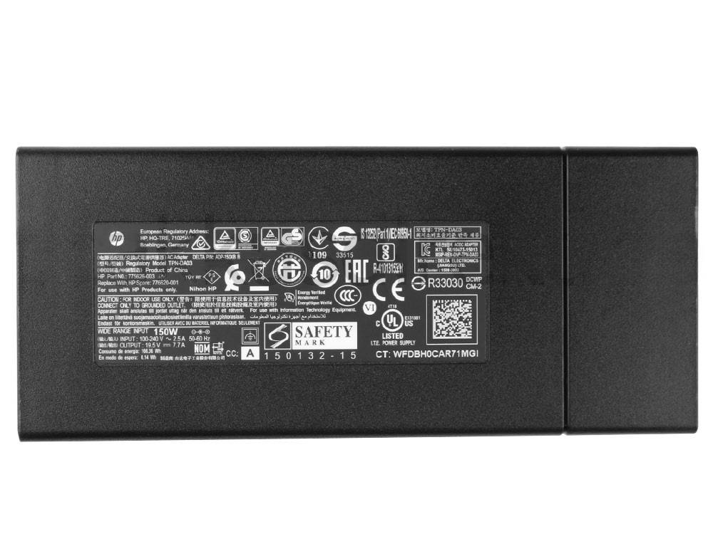Original 150W HP 15-cb002nt 15-cb002nu AC Adaptador Cargador