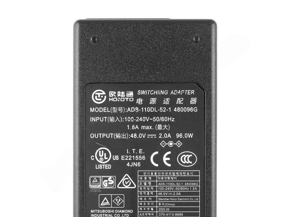 Original 48V 2A 96W Amcrest N841 AC Adaptador + Cable