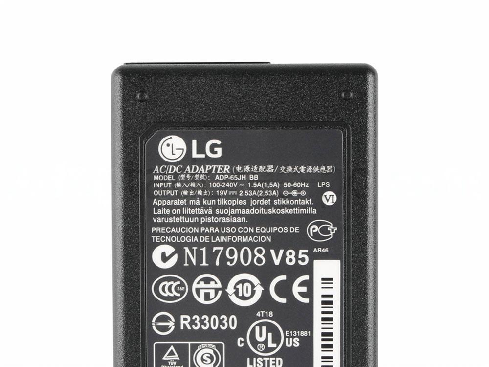 Original 19V 2.53A 50W LG 22M37A-B 29UM68-PF Adaptador Cargador + Cable