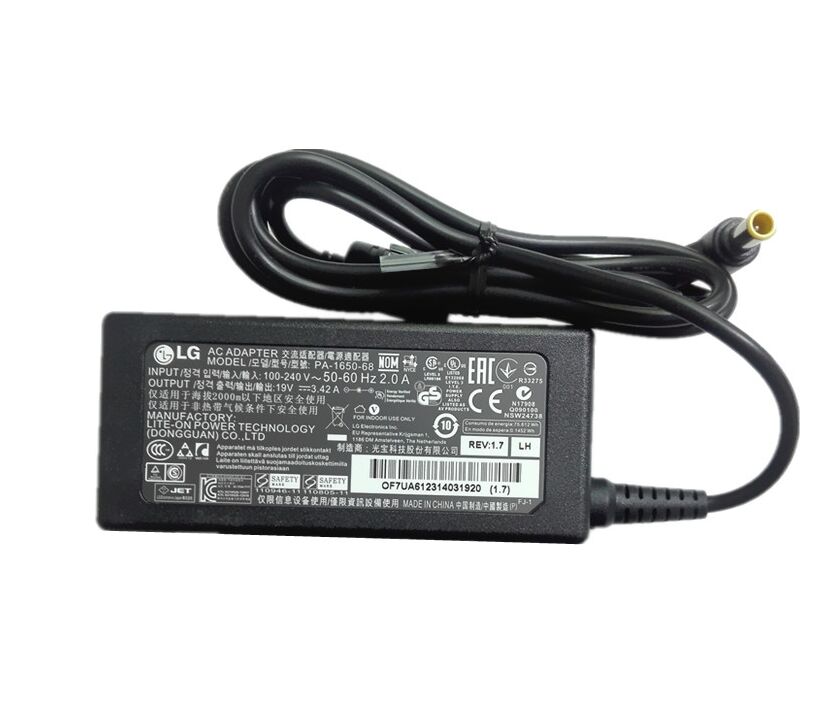 Original 65W AC Adaptador LG LED LCD Monitor TV M2380DF-PZ M2380DN