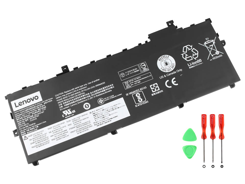 Original 4950mAh 57Wh Lenovo ThinkPad X1 Carbon 2018 20KHA02FCD Batería
