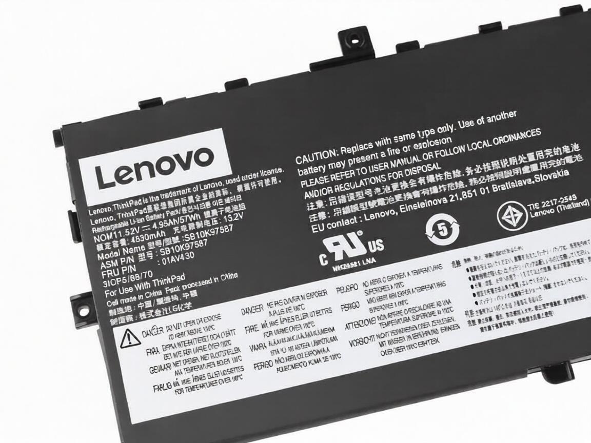 Original 4950mAh 57Wh Lenovo ThinkPad X1 Carbon 2017 Batería