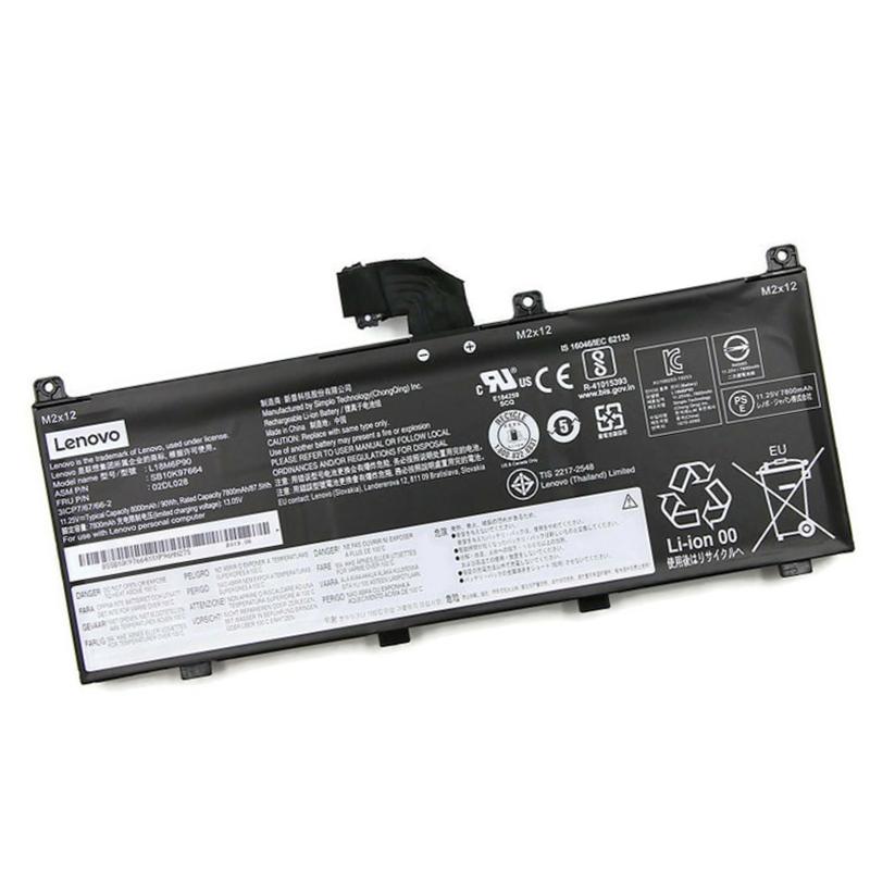 Original 8000mAh 90Wh Lenovo 02DL028 02DL029 Batería Original 8000mAh 90Wh Lenovo 02DL028 02DL029 Batería