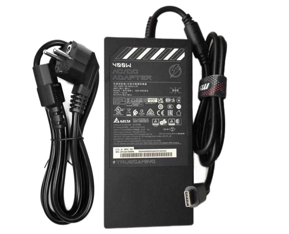 Original 20V 20A 400W MSI ADP-330CB BH AC Adaptador + Cable