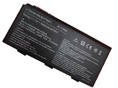 7800mAh 9Cell MSI 0NE-220US 0NE 206CN Batería