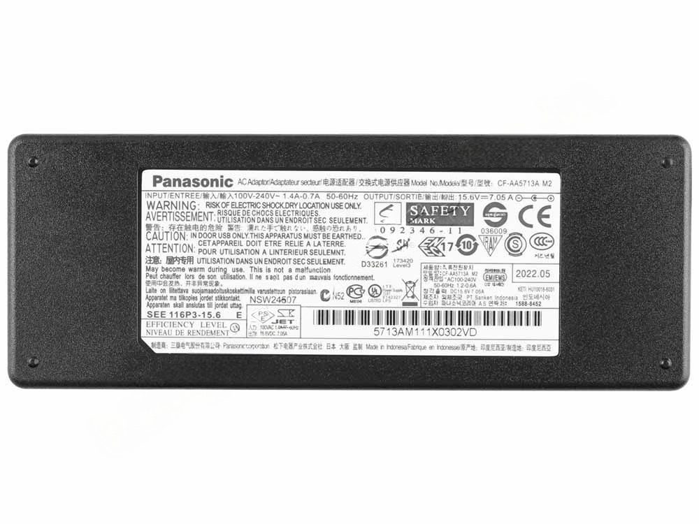 Original 110W Adaptador Cargador Panasonic CF-AA5713A M1