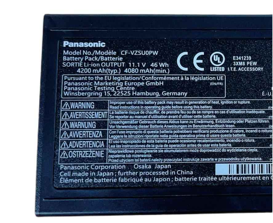 Original 46Wh 4200mAh Panasonic CF-VZSU0GJS Batería