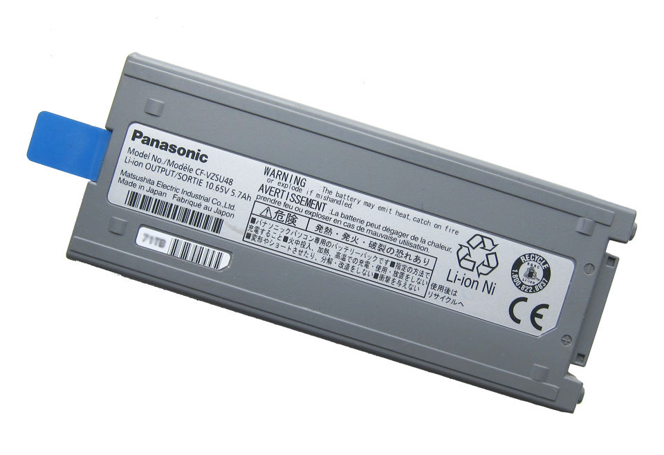 Original 10.65V 5.7Ah Panasonic CF-VZSU28 Batería
