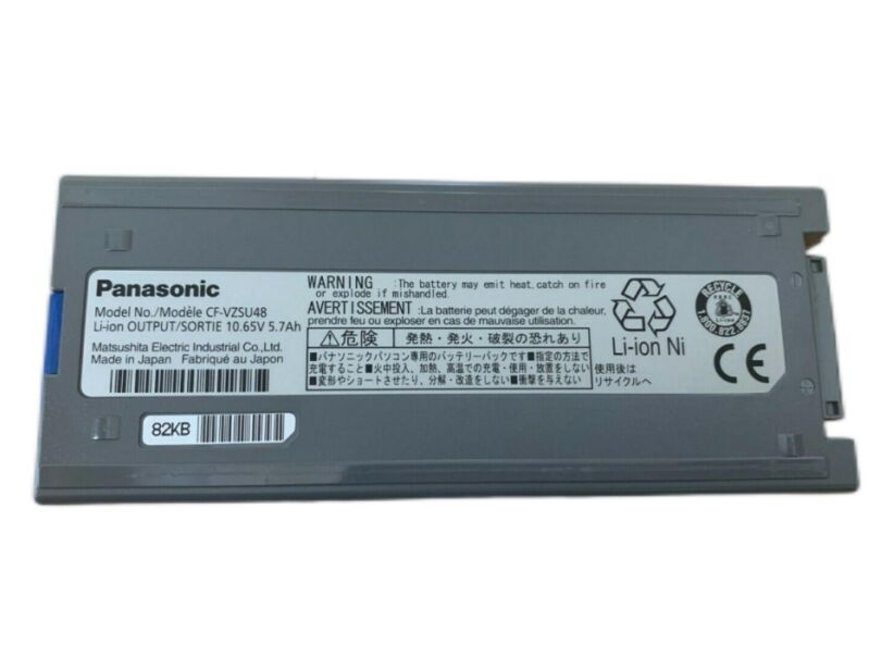 Original 10.65V 5.7Ah Panasonic CF-VZSU48CJS Batería