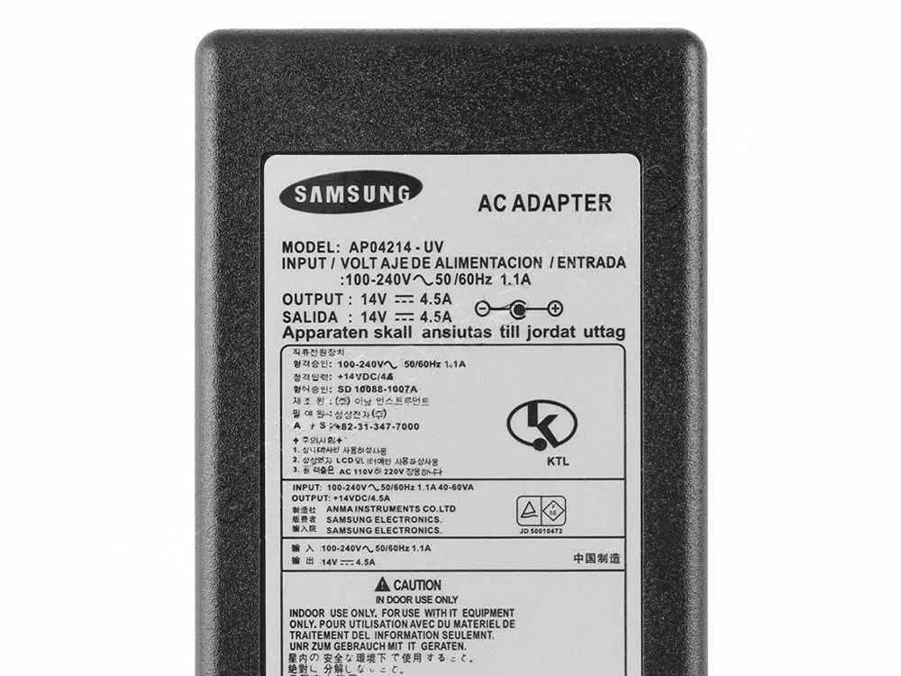 Original 14V 4.143A 45W Samsung LS23A750DS LED Adaptador Cargador + Cable